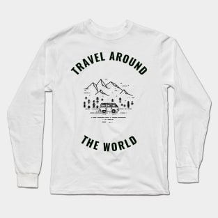 Travel Around The World Long Sleeve T-Shirt